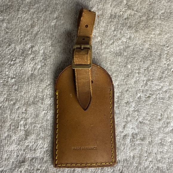 Vintage Louis Vuitton Luggage Tag in Vachetta Leather (07J) - Picture 4 of 5